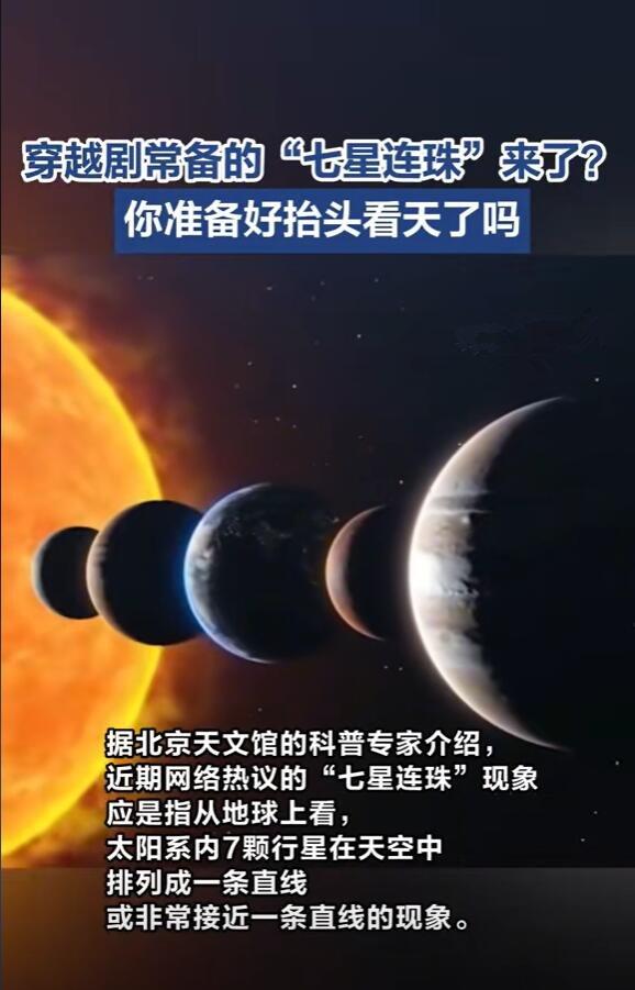 专家:七星连珠肉眼只能看到3颗星